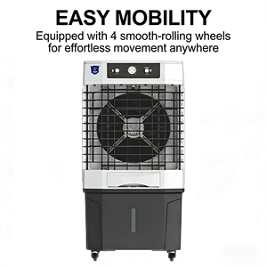 Enfriador de Aire Evaporativo Multifuncional de Material Premium, 220V, Ventilador de Enfriamiento de Agua Portátil para Fábrica, Almacén, Comercial, Exterior - Product Image 3