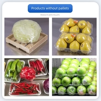 Semi-automatische clingfilm wikkelmachine voor fruit- en groentebakken, supermarkt verse producten, plasticfolie verpakkingsmachine
