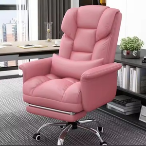 Silla de Oficina Giratoria Ergonómica Moderna - Asiento de Cuero Sintético, Silla para Oficina en Casa y Juegos - Product Image 3