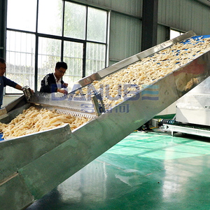 เครื่องอบแห้งหัวไชเท้าแบบสายพานตาข่ายมืออาชีพ พร้อมฟังก์ชั่นทำความสะอาด หั่น และอบแห้ง - Product Image 3