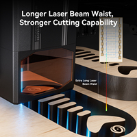 Graveur et découpeur laser bleu à diode 70W pour A70 Pro, pour métal, verre, caoutchouc, MDF, bois - Machine autonome haute précision