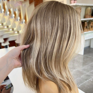 Chất lượng hàng đầu ren phía trước Bob Tóc Giả lớp biểu bì phù hợp chưa qua chế biến nguyên liệu tóc nổi bật cơ thể tóc vàng sóng HD ren phía trước tóc giả - Product Image 4