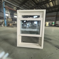 Últimos diseños de ventanas Upvc para casas prefabricadas Reemplazo de ventanas Triple acristalamiento Doble colgado