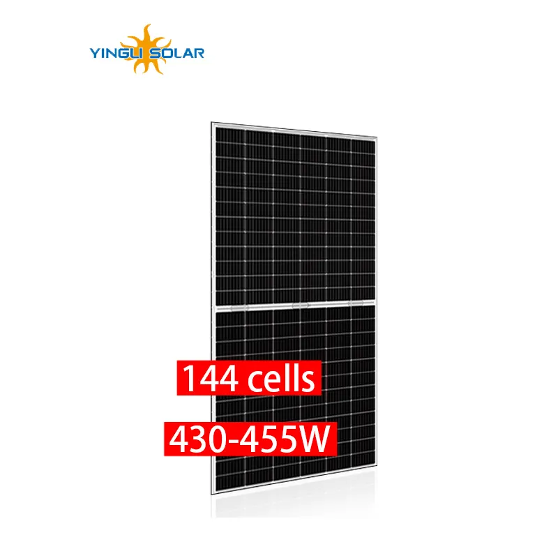 Yingli 30 years guarantee 430w 435w 440w 445w 450w solar panel Pakistan solar mono small solar panel set for house or lawn