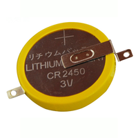 Batería de Repuesto CR2450 3V LiMnO2 con Pines/Cables 2P/3P, Certificación CE, de Fábrica Confiable, para Etiquetas de Estantes de Supermercado