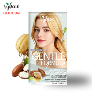 Crème colorante pour <span class=keywords><strong>cheveux</strong></span> jaune doré, beurre <span class=keywords><strong>de</strong></span> karité, couleur vive, haute couvrance, brillance lisse, anti-dessèchement, qualité professionnelle, OEM ODM - Product Image 1