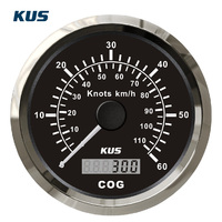 KUS SEA-V Seri 85mm 60L GPS Speedometer 12V/24V untuk Kapal Universal