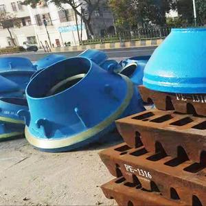 Piezas de repuesto para trituradora de cono de acero con alto contenido de manganeso serie GP: Manto y revestimiento de tazón de fundición procesados - Product Image 5