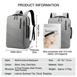 Mochila para Portátil 3 en 1, Resistente al Agua, con Compartimento para Portátil de 15 Pulgadas, Correas Ocultables, Superventas - Product Image 2