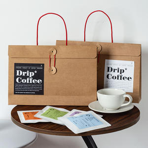 Caja <span class=keywords><strong>de</strong></span> embalaje <span class=keywords><strong>de</strong></span> alimentos, café marrón, <span class=keywords><strong>té</strong></span>, galletas, aperitivos, bolsas <span class=keywords><strong>de</strong></span> papel <span class=keywords><strong>para</strong></span> dulces, papel Kraft reciclado, camiseta, sobre con asa <span class=keywords><strong>de</strong></span> cuerda - Product Image 4