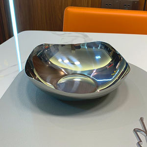 Tazón de Servir de Metal con Acabado Plateado de Calidad Estándar DF BC para Hotel, Restaurante y Bar CN GUA - Product Image 2