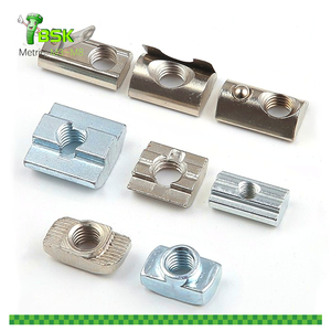 50pcs 4545 Series M8 Thread T Nuts Hammer Head Fastener Nut Sliding T-Nut,Nickel Plated Carbon Steel Nut For 45 Series Aluminum Extrusion Profile T Slot 10mm (4545 Series M8) In Dubai