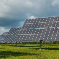 Support de montage au sol solaire personnalisable YUJI en aluminium-acier, structure au sol photovoltaïque galvanisée à chaud pour toit et abri de voiture