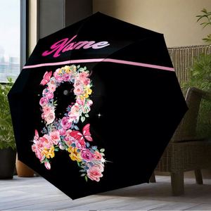 1 Parapluie Personnalisé à Ruban Floral, Sans Minimum de Commande, Cadeau de Sensibilisation, Impression UV, Commande Unique, Paraguas Personalizado - Product Image 4