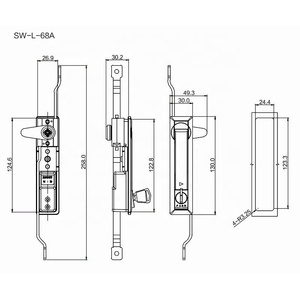 Professionale <span class=keywords><strong>undici</strong></span> anni di produttori in lega di zinco armadio serrature asta di controllo lucchetto per Diverse porte dell'armadio - Product Image 2