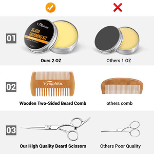 Kit <span class=keywords><strong>de</strong></span> croissance <span class=keywords><strong>de</strong></span> la barbe pour <span class=keywords><strong>homme</strong></span>, marque privée, comprenant huile naturelle pour la croissance <span class=keywords><strong>de</strong></span> la barbe, nettoyant pour barbe, baume pour barbe, peigne en bois et brosse, coffret cadeau pour moustache - Product Image 5