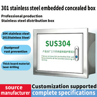 Caja de distribución de baja tensión 500 * 400 * 160, caja oculta empotrada, caja de distribución de acero inoxidable