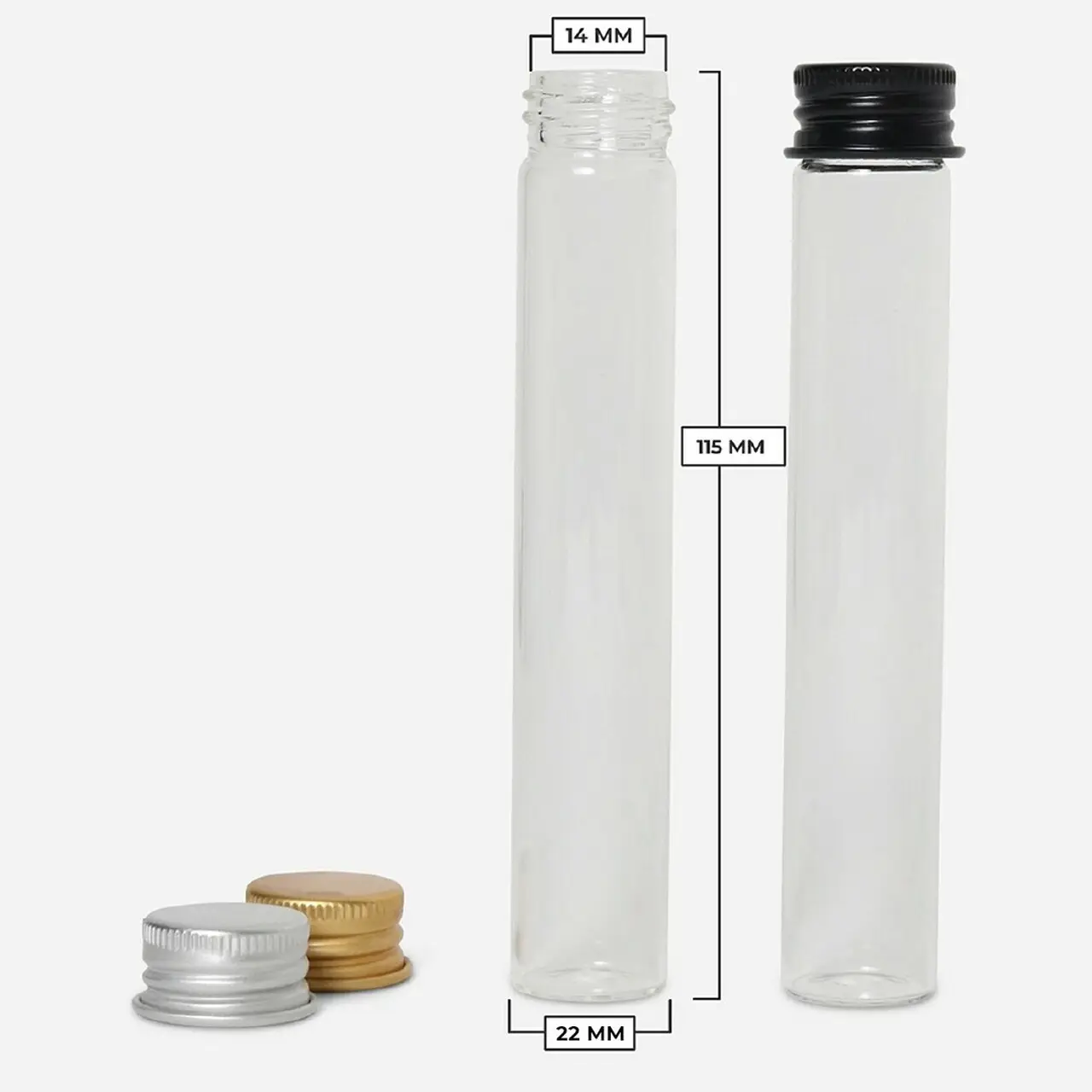 Custom Glass Tubes Smell Proof Containers Cigar Tubes Wholesale Child Resistant Tubes