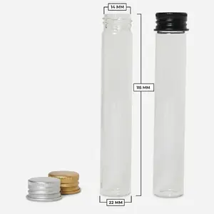 Custom Glass Tubes Smell Proof Containers Cigar Tubes Wholesale Child Resistant Tubes