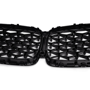 Grille noire brillante ABS de haute qualité pour <span class=keywords><strong>BMW</strong></span> <span class=keywords><strong>X5</strong></span> G05 2019 + grille de pare-chocs avant automatique de style diamant - Product Image 5