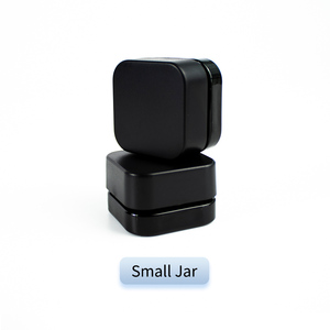 Black Round <b>Empty</b> 5ml Glass <b>Jar</b> with Lid for Face & Eye Cream and Skin Care - Product Image 5