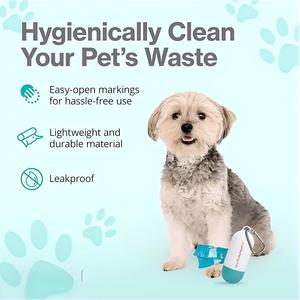 Porta Bolsas para Excremento de Perro Huamaohengchun con Clip de Mosquetón |   Dispensador de Bolsas para Desechos de Mascotas, Resistente y a Prueba de Fugas |   Incluye - Product Image 2