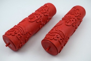 Recarga roja de alta calidad y cepillo de rodillo de pintura de goma con mango de plástico rojo <span class=keywords><strong>para</strong></span> <span class=keywords><strong>pintar</strong></span> - Product Image 6