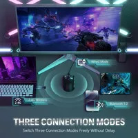 Souris de jeu Trackball ATTACK SHARK X11 RGB avec station de charge magnétique, filaire/2.4G/BT, 22K DPI, ultralégère 59g, 5 boutons, DPI réglable