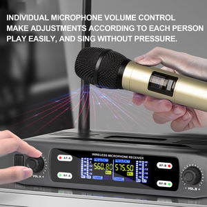 Micrófono Inalámbrico Portátil Profesional DX2, Micrófono de Condensador Cardioide de Metal para Karaoke, Canto y Voz - Product Image 5