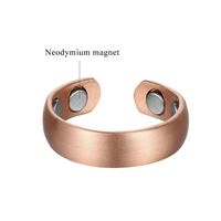 Bijoux biomagnétiques NYY, bague en cuivre antique pour homme et femme, anneaux magnétiques en cuivre pur, anneaux de mode