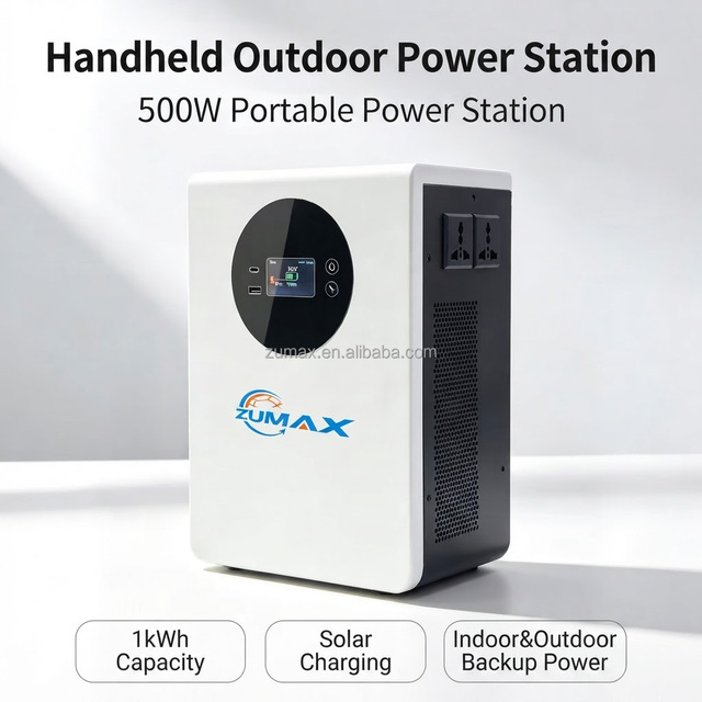 1kWh Portable Power Station Outdoor 500W LFP Battery 220V Fast Charge Home Emergency Backup Power