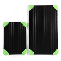 Accessoires de cuisine Plateau de dégivrage rapide pour viande Nouveau Style Plateau en aluminium pour décongeler la viande congelée Plaque de dégivrage rapide de couleur noire