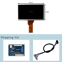 Panel LCD de 7 Pulgadas para Motocicleta, Resolución 800x480, Modelo AT070TN92, con Placa TCON TTL a LVDS de 50 Pines