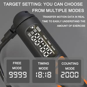 เชือกกระโดดอัจฉริยะพร้อมลูกบอลถ่วงน้ำหนัก อุปกรณ์ออกกำลังกายแบบชาร์จไฟได้ สำหรับผู้ใหญ่และวัยรุ่น รุ่น M02 สำหรับทุกเพศ - Product Image 5