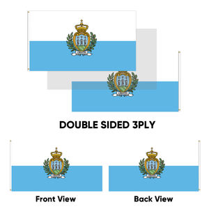 Venta al por mayor 3x5ft banderas de <span class=keywords><strong>San</strong></span> Marino 68D/100D poliéster Personalizar todas las naciones envío rápido Proveedor confiable entrega rápida - Product Image 4