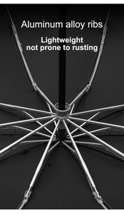 Poignée transparente mécanique haut de gamme entièrement <span class=keywords><strong>automatique</strong></span> ouverte <span class=keywords><strong>fermeture</strong></span> segmentaire <span class=keywords><strong>fermeture</strong></span> sûre bande réfléchissante parapluies de pluie inversés - Product Image 6