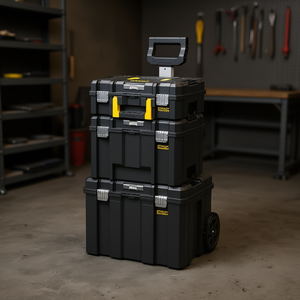 Gabinete de Almacenamiento de Herramientas Stanley Pro Stack Fatmax Tower 3 Elementos con Ruedas y Asa para Uso en Taller - Product Image 3