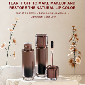 Brillo Labial Transparente de Larga Duración, a Base de Hierbas y Minerales, Mate, Resistente al Agua, No Pegajoso, Fácil de Aplicar, Vegano - Product Image 2
