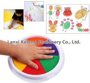 Vendita calda 6-colore impronta digitale dell'inchiostro del giocattolo timbro Pad di plastica bollo quadrato per i <span class=keywords><strong>bambini</strong></span> per uso ufficio - Product Image 6