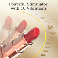 Jouets sexuels discrets portables pour adultes, mini vibromasseur en forme de rouge à lèvres, jouet sexuel pour femmes et couples