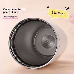 Termo Portátil de Acero Inoxidable 316 de 750 ml, Taza de Gran Capacidad para Auto, Color Vibrante, para Estudiantes, Taza para Agua Caliente con Asa para Viajes - Product Image 3