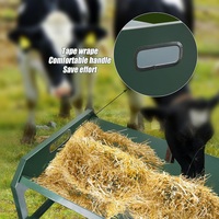 Mangeoire Robuste en Acier Inoxydable Grande Capacité pour Chèvres, Moutons, Chevaux, Bovins – Auge à Bétail Facile à Nettoyer