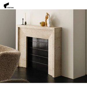 Tostone minimalista independiente travertino Natural chimenea para Villa sala de estar dormitorio entrada Interior mate - Product Image 2