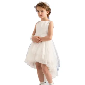 Детская одежда платье для девочек платье принцессы на выход, без рукавов, в стиле; Платье для свадебной вечеринки 100% полиэстер
