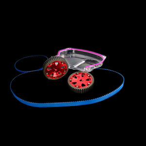 Poyracing Timing Chain Kit For Mitsubishi Evo9 With Transparent Cover And <b>Red</b> Gears Blue <b>Belt</b> - Product Image 4