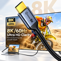 Câble HDMI2.1 Biaze 8K60Hz 4K120Hz UltraHD 48Gbps HDMI Mâle-Mâle Haute Vitesse Audio Vidéo pour TV Moniteur Projecteur Gaming
