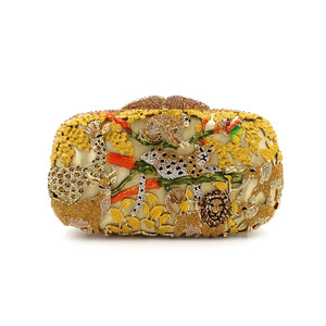 Amiqi MRY24 Bespoke Luxury Rhinestone Evening <strong>Bag</strong> Forest <strong>Animal</strong> <strong>Print</strong> Women's Wedding Ball Shoulder <strong>Bag</strong> - Product Image 1