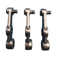 Tige de connexion industrielle SWF en fer à 3 yeux, section intermédiaire fine |   Tige de liaison à trois trous de précision pour pièces détachées de machine à broder
