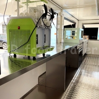 Vans Commercial personnalisé Street Bbq Food Cart Food Trailer Mobile Restaurant Mobile Food Truck avec moteur Milk Meter 185/R14C