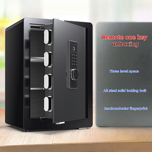 छोटे सभी स्टील की दीवार वार्डरोब फायरप्रूफ वाटरप्रूफ सुरक्षित जमा बॉक्स होम का उपयोग सुविधाजनक सुरक्षित कुंजी रिमोट एंटी-चोरी सुरक्षित - Product Image 2